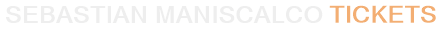 Sebastian Maniscalco Tickets